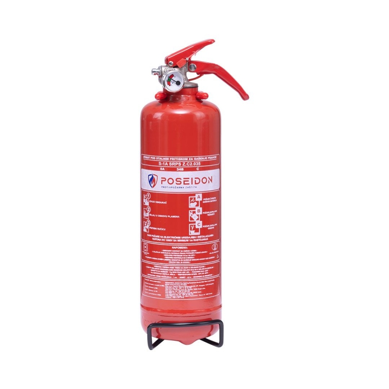 FIRE EXTINGUISHER POSEIDON, ABC DRY POWDER 1KG