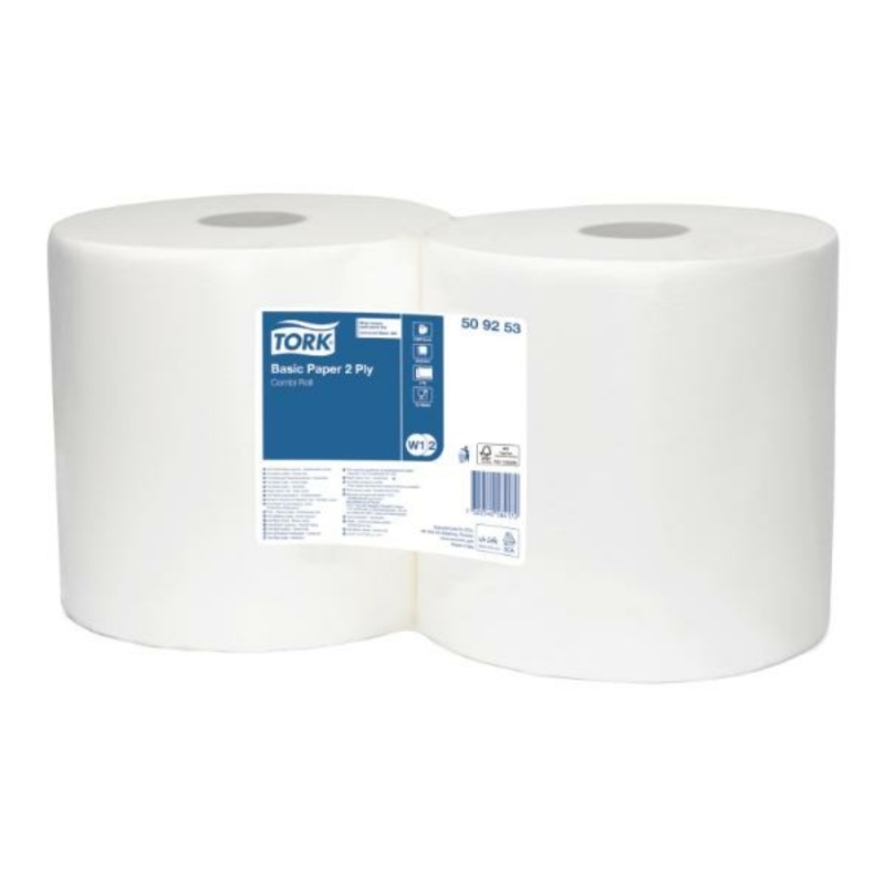 Tork Basic industrijski ubrus W1 W2 beli