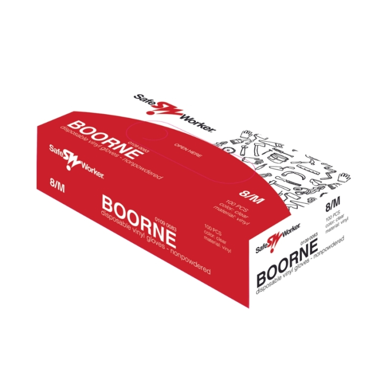 Boorne Powder Free Zaštitne Jednokratne Rukavice