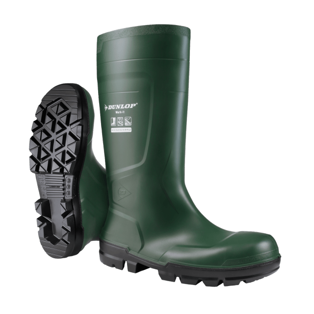 Dunlop Work-It green safety boots S5 SR FO LG
