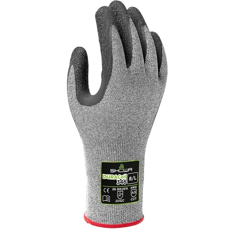 DURACoil 346 - cut resistance gloves dipped in natural latex