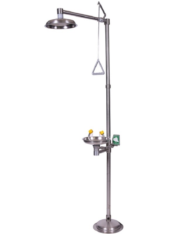 Industrial emergency shower with eyewash station 15031500