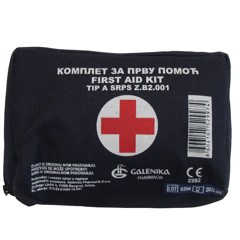 TYPE A FIRST AID KIT, FOR MOTORCYCLE