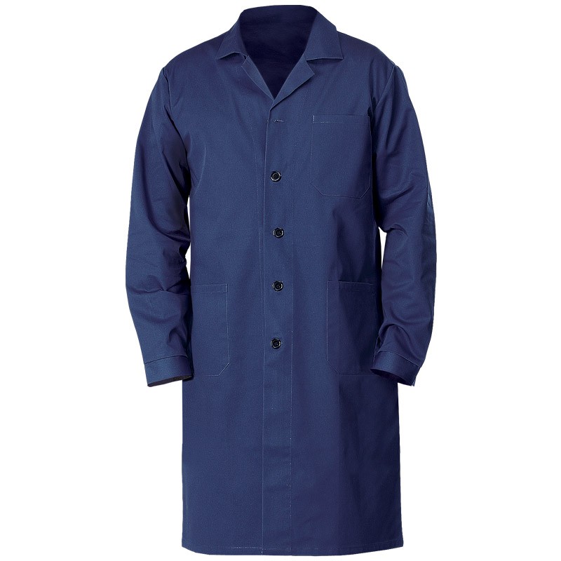 Men's coat, navy blue, 80% polyester, 20% cotton, 185 g/m2