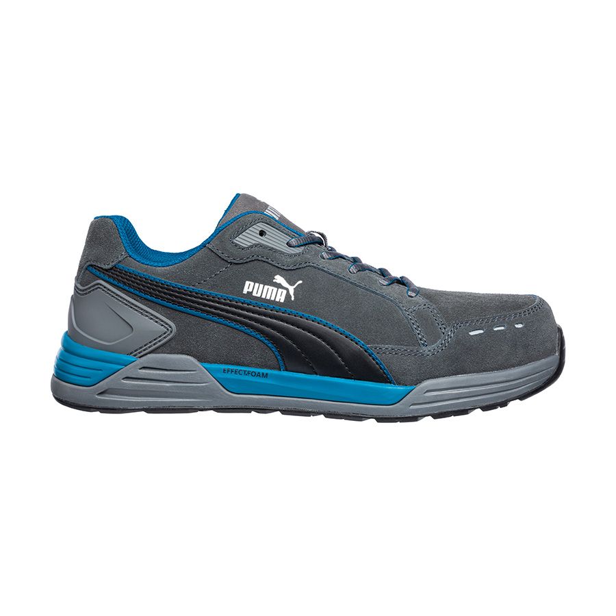 Shallow protective shoes PUMA AIRTWIST GRAY LOW S3 ESD HRO SRC