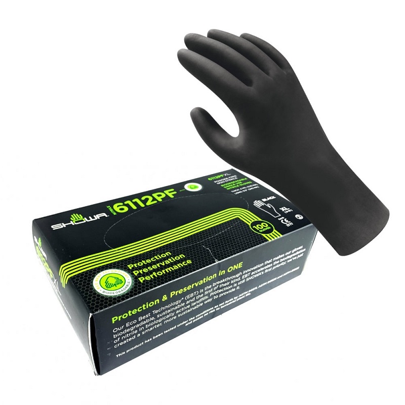 SHOWA 6112PF - disposable nitrile gloves powder free