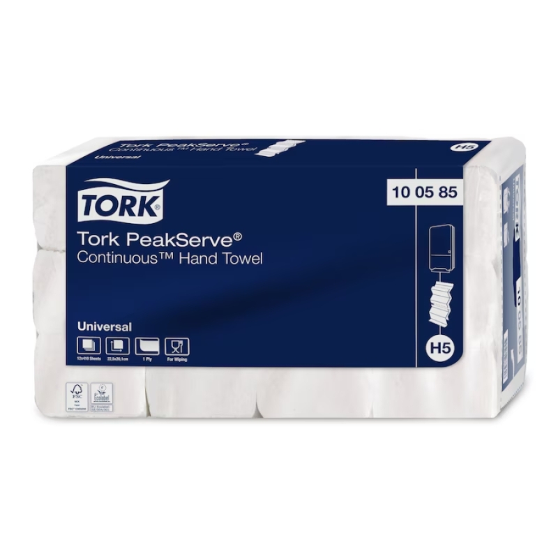 Tork PeakServe Continuous papirni ubrusi H5 beli 410 listova