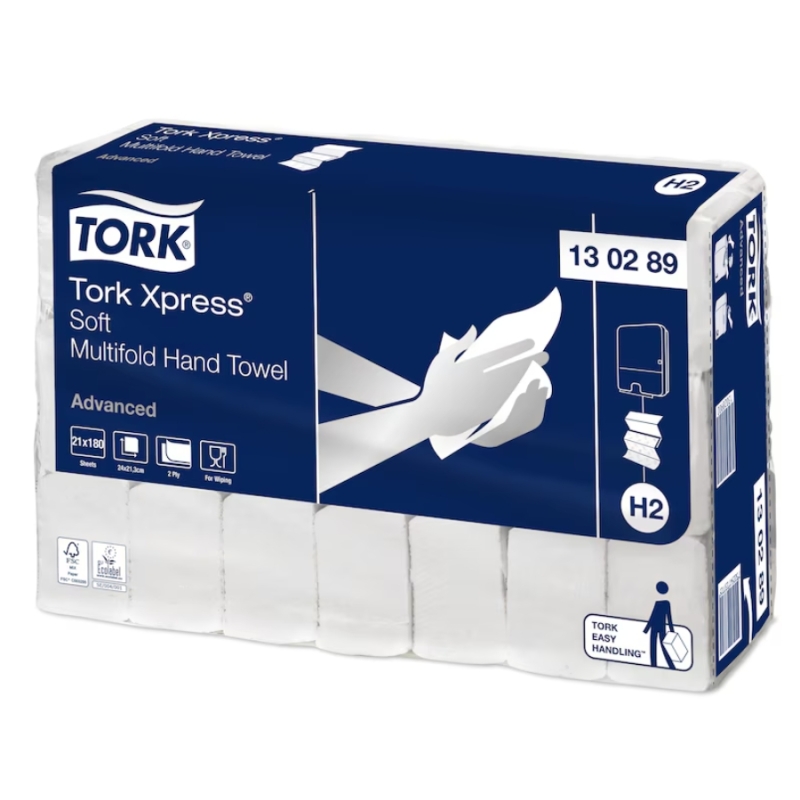 Tork Xpress Soft Multifold papirni ubrusi H2 beli 180 listova